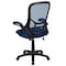 Flash Furniture Office Chair, Mesh, Blue HL-0016-1-BK-BL-GG - alternate 9
